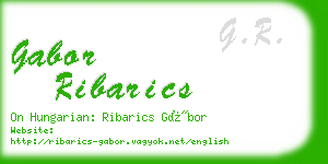 gabor ribarics business card